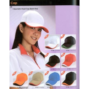 Trendz Quickdry Baseball Cap - 6 panels